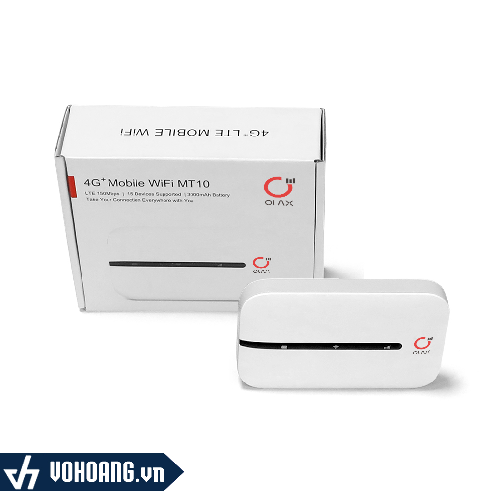 Phát wifi từ sim 3G/4G OLAX MT10 150Mbps LTE kèm pin 3.000mAh chính hãng [BH 6 tháng]