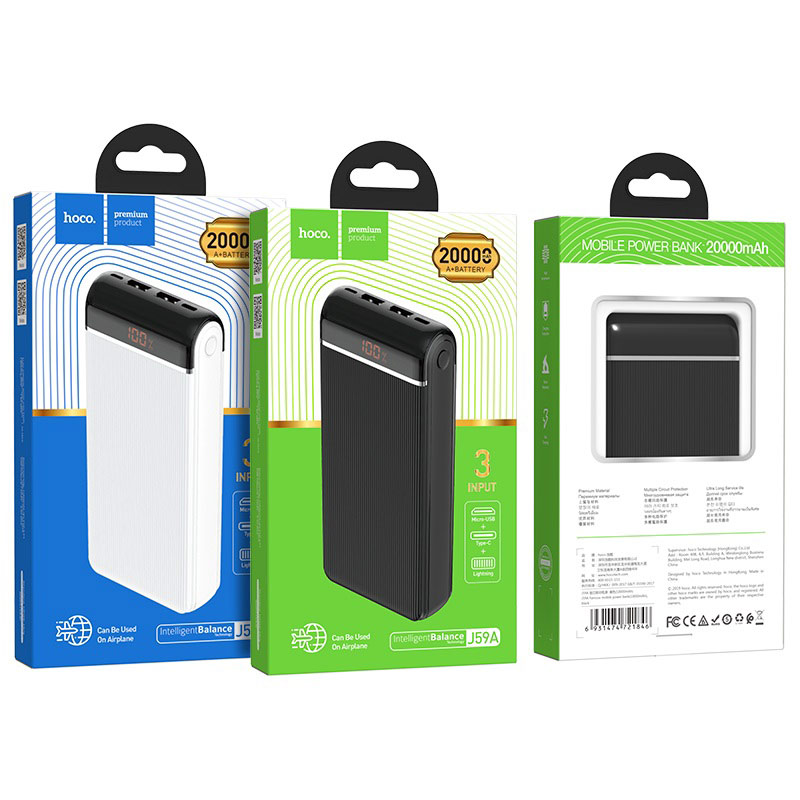 Pin sạc dự phòng Hoco J59A 20.000mAh chính hãng [BH 1 năm]