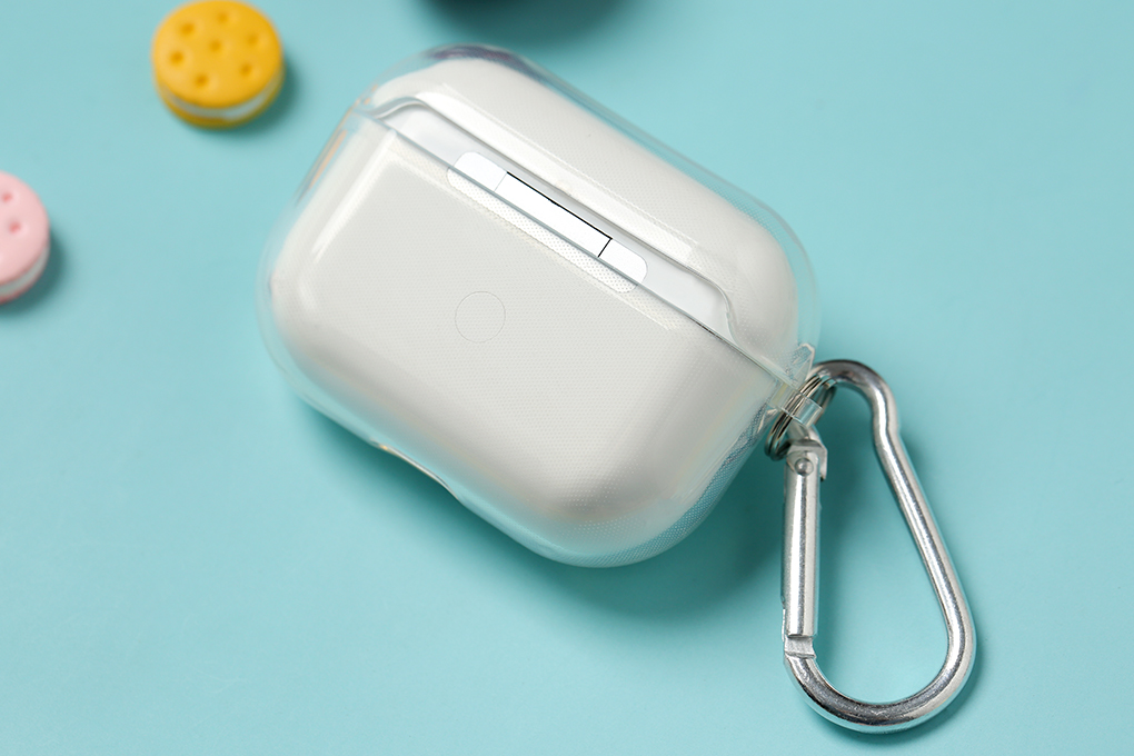 Hộp đựng tai nghe Pro3 Airpods 1:1 trong suốt xịn có móc treo gắn chìa khóa (túi case ốp đựng bảo vệ chống trày)