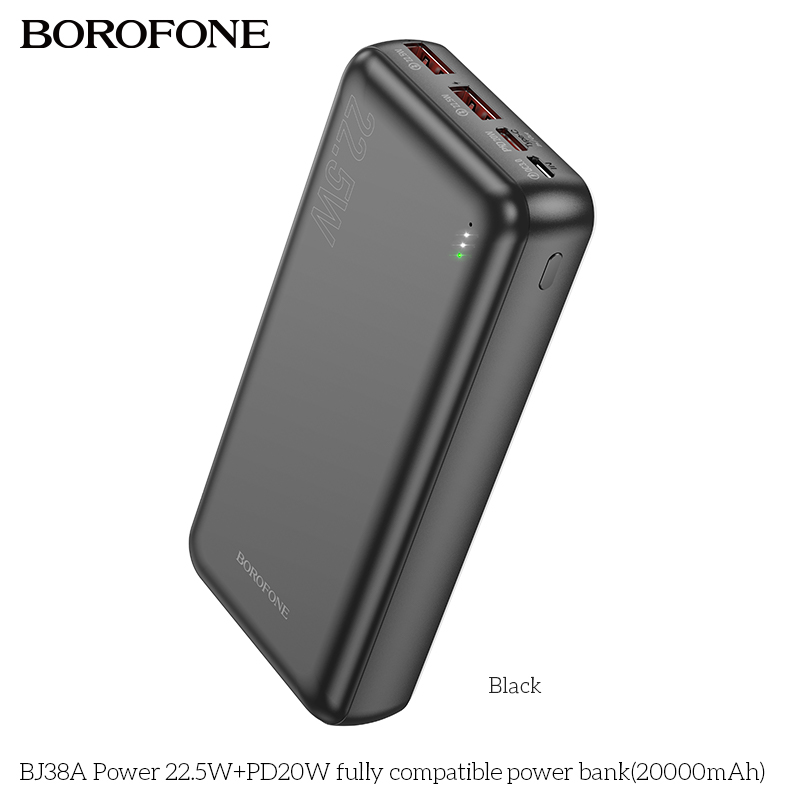 Pin sạc nhanh 22.5W Borofone BJ38A 20.000mAh dự phòng chính hãng [BH 1 NĂM]