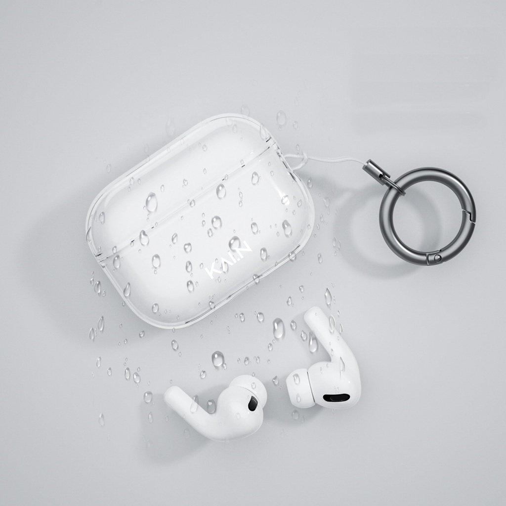 Hộp đựng tai nghe Pro3 Airpods 1:1 trong suốt xịn có móc treo gắn chìa khóa (túi case ốp đựng bảo vệ chống trày)