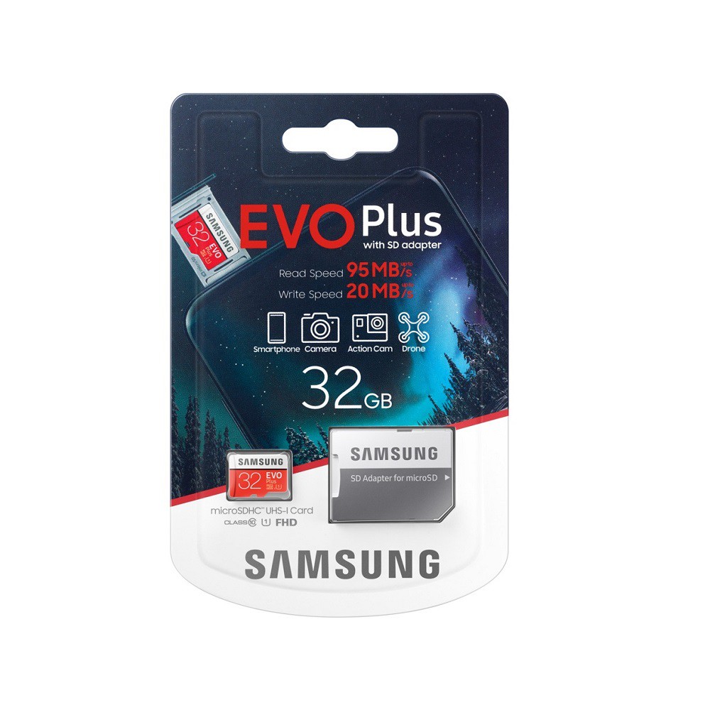 Thẻ nhớ Micro SD Samsung Evo Plus U1 32GB Class 10 chính hãng [BH 2 năm]