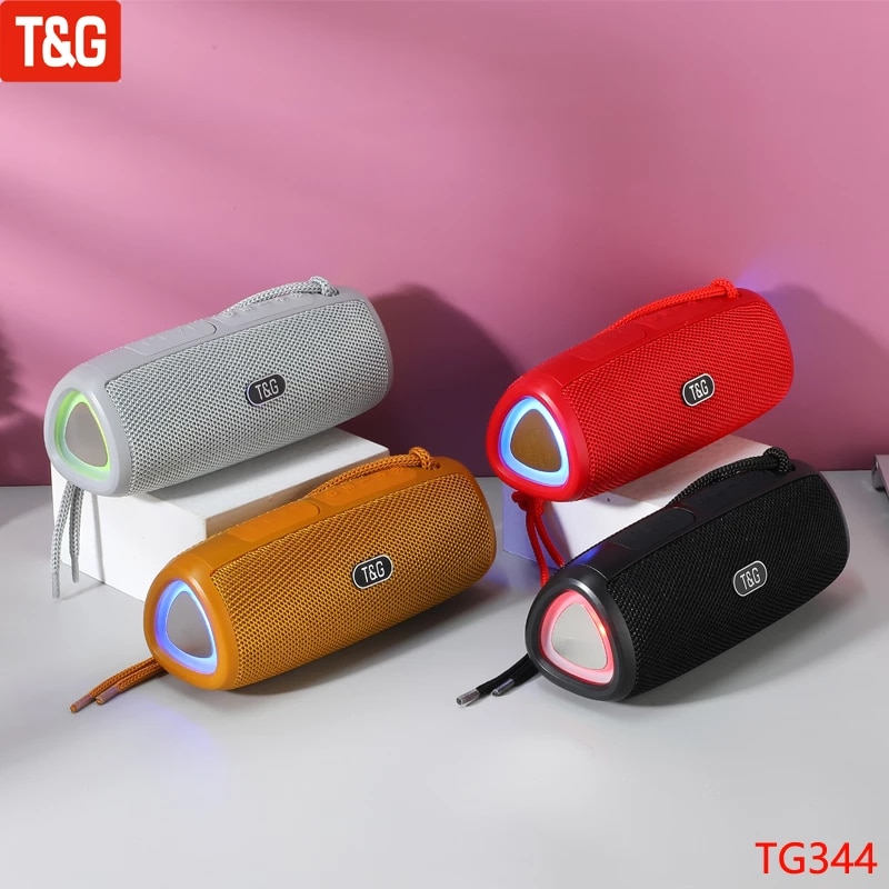 Loa bluetooth T&G TG344 có led dây đeo chính hãng siêu hay [BH 3 tháng]