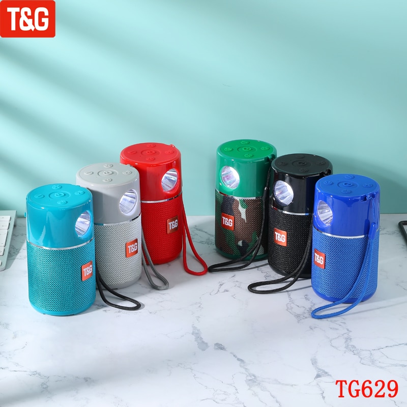 Loa bluetooth T&G TG629 chính hãng có đèn pin dây đeo siêu hay [BH 6 tháng]