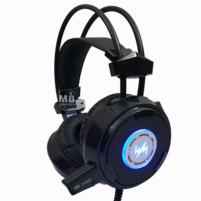 Tai nghe có dây 3.5 mẫu 8900 có dây siêu hay (Headphone máy tính có micro, có led chuyên game) [BH 6 tháng]