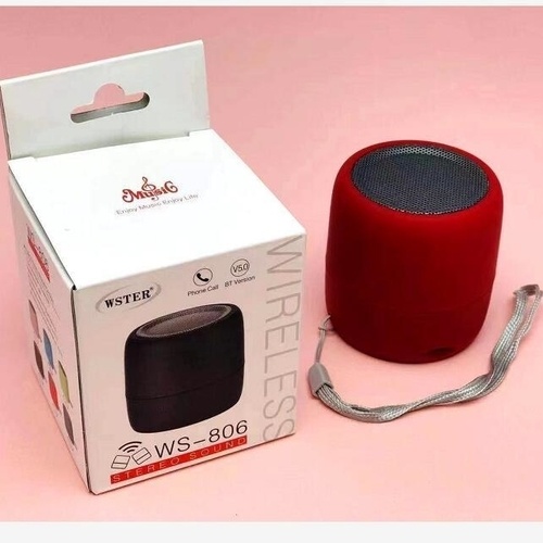 Loa bluetooth WSTER WS-806 mini stereo sound có dây treo [BH 3 tháng]