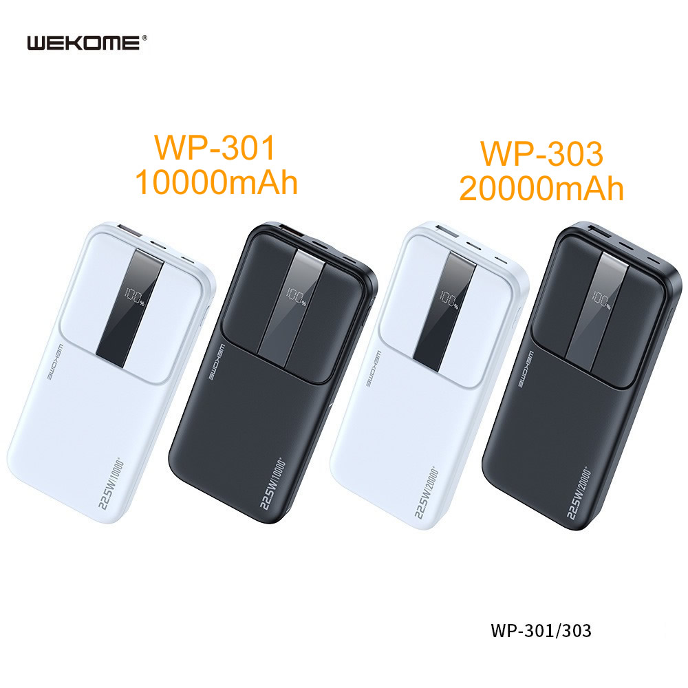 Pin sạc nhanh 22.5w Wekome WP-303 20.000mAh dự phòng chính hãng QC3.0+PD 22.5W [BH 1 Năm]