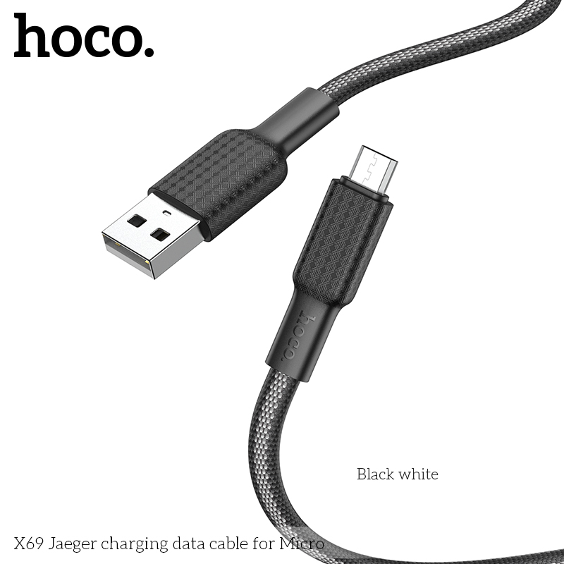 CÁP SẠC NHANH HOCO X69 USB SAMSUNG MICRO 1M 2.4A CHÍNH HÃNG [BH: 1 NĂM]