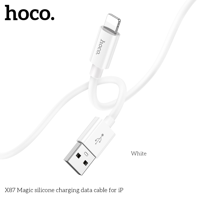 CÁP SẠC NHANH HOCO X87 USB RA IPHONE LIGHTNING 1M 2.4A CHÍNH HÃNG [BH: 1 NĂM]