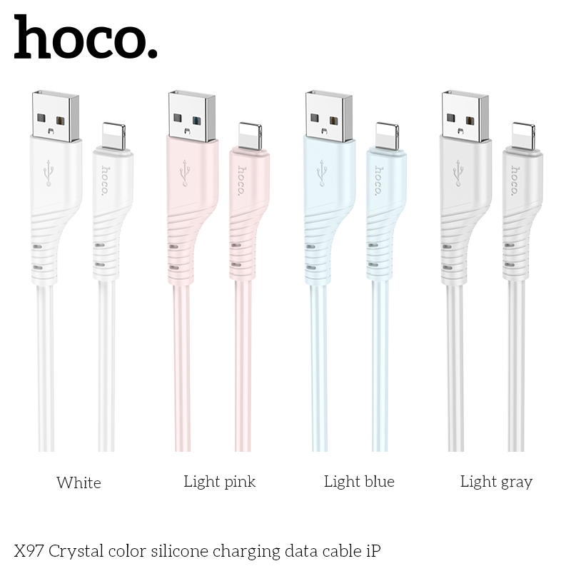 Cáp sạc nhanh HOCO X97 usb ra iphone lightning dây dù dài 1M chính hãng [BH 1 Năm]