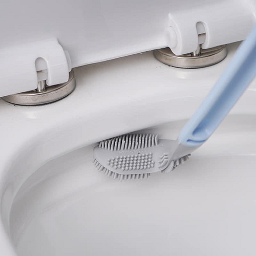 Chổi Cọ Toilet SiliCon Dạng Chữ L Cọ Mọi Ngóc Ngách