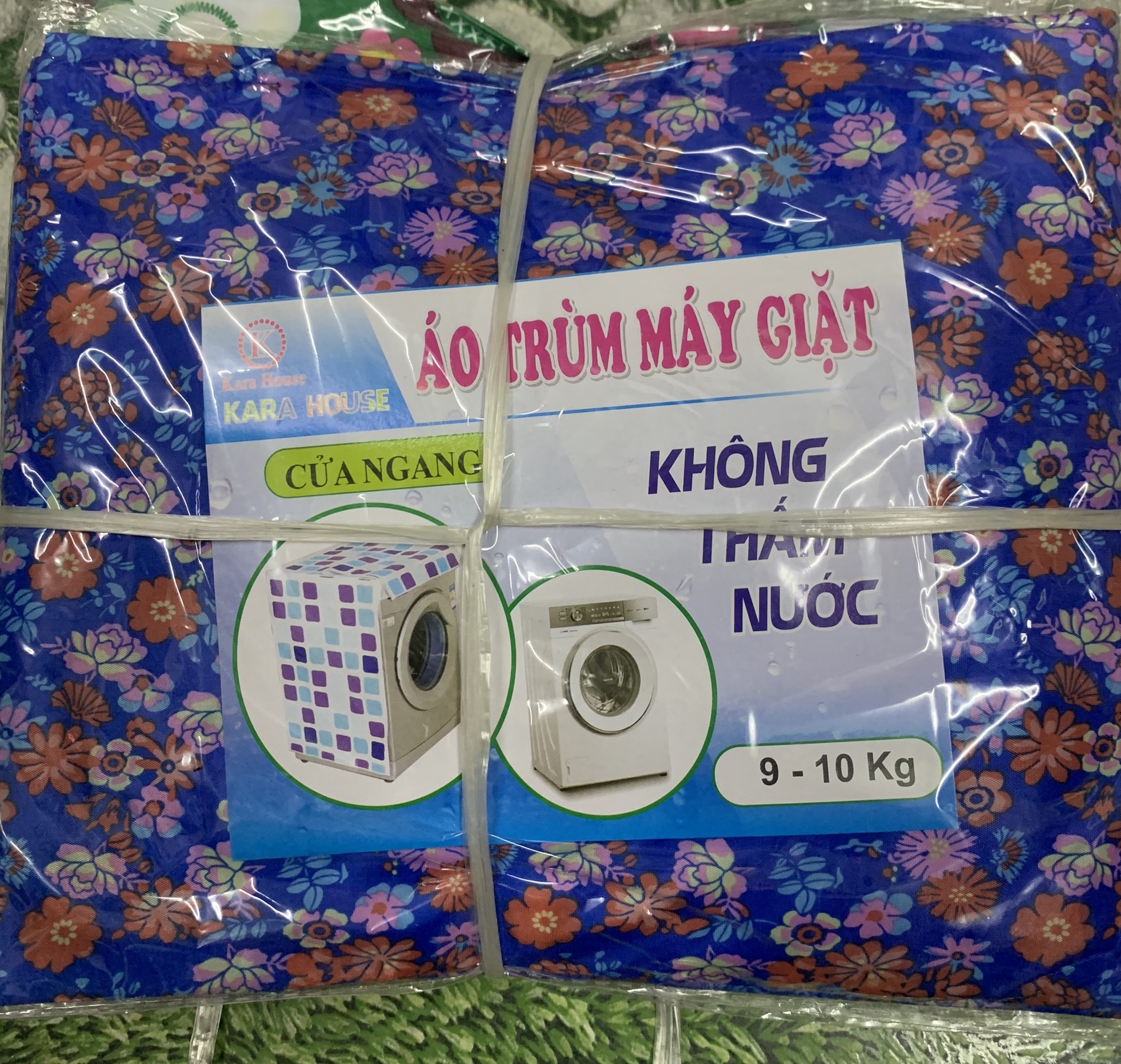 Áo trùm máy giặt cửa ngang (9kg - 10kg) KaraHouse chính hãng loại dày xịn