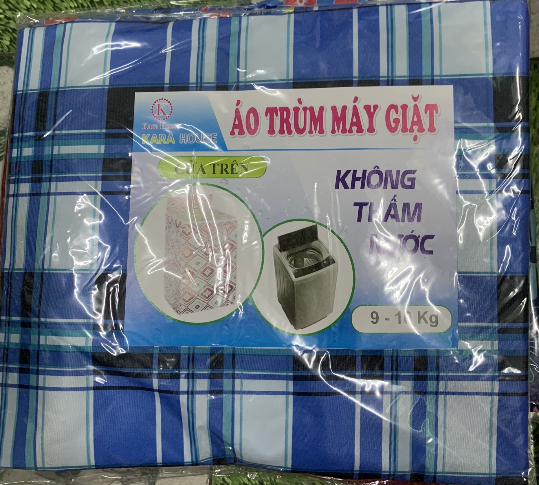 Áo trùm máy giặt cửa trên (9kg - 10kg) KaraHouse chính hãng loại dày xịn