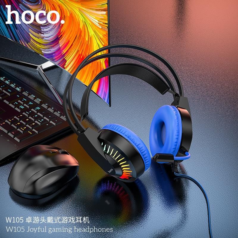 Tai nghe có dây 3.5 Hoco W105 (headphone chụp tai) chính hãng [BH 1 năm]