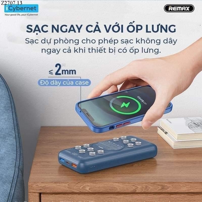 Pin sạc nhanh không dây 22.5W REMAX RPP-207 20.000mAh dự phòng PD QC3.0 chính hãng [BH 1 năm]