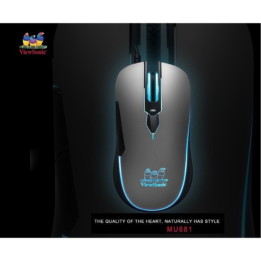 Chuột gaming ViewSonic MU681 RGB 4000 DPI siêu chất lượng có dây