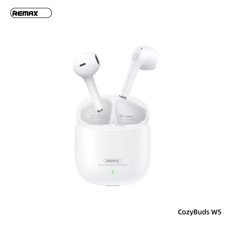 Tai nghe bluetooth Remax Cozybuds W5 chống ồn kiểu dáng airpods True Wireless chính hãng [BH 1 Năm]