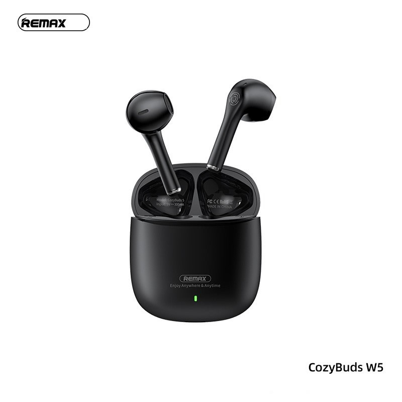 Tai nghe bluetooth Remax Cozybuds W5 chống ồn kiểu dáng airpods True Wireless chính hãng [BH 1 Năm]