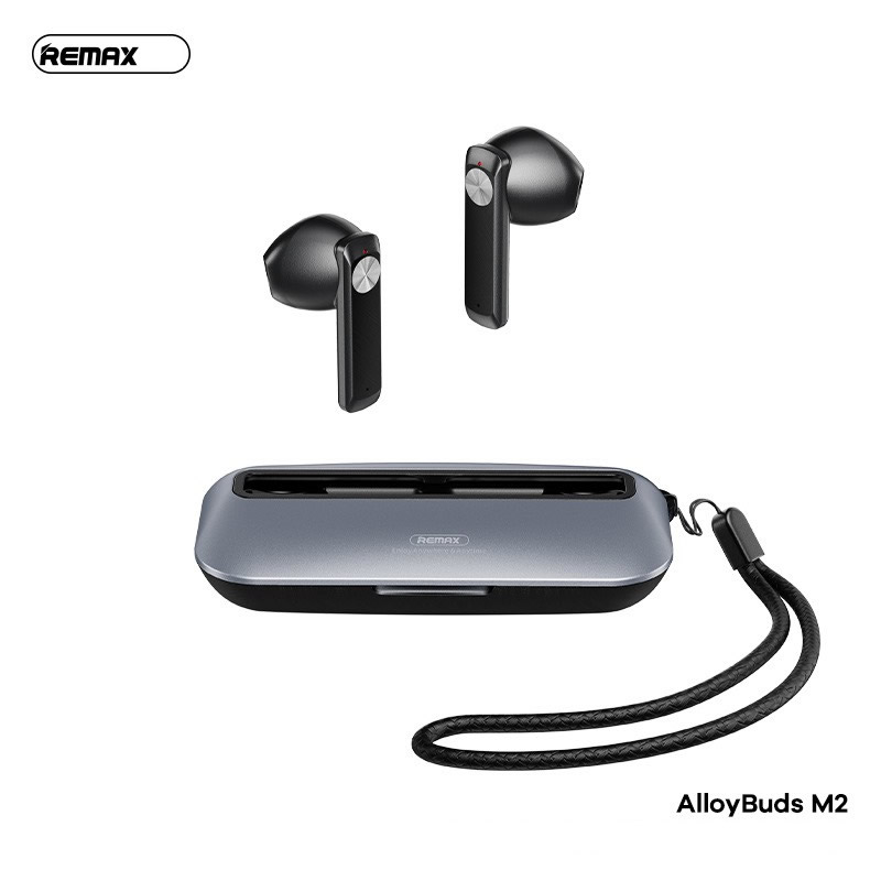 Tai nghe bluetooth Remax AlloyBuds M2 True Wireless kiểu dáng airpods có dock sạc chính hãng [BH 1 năm]