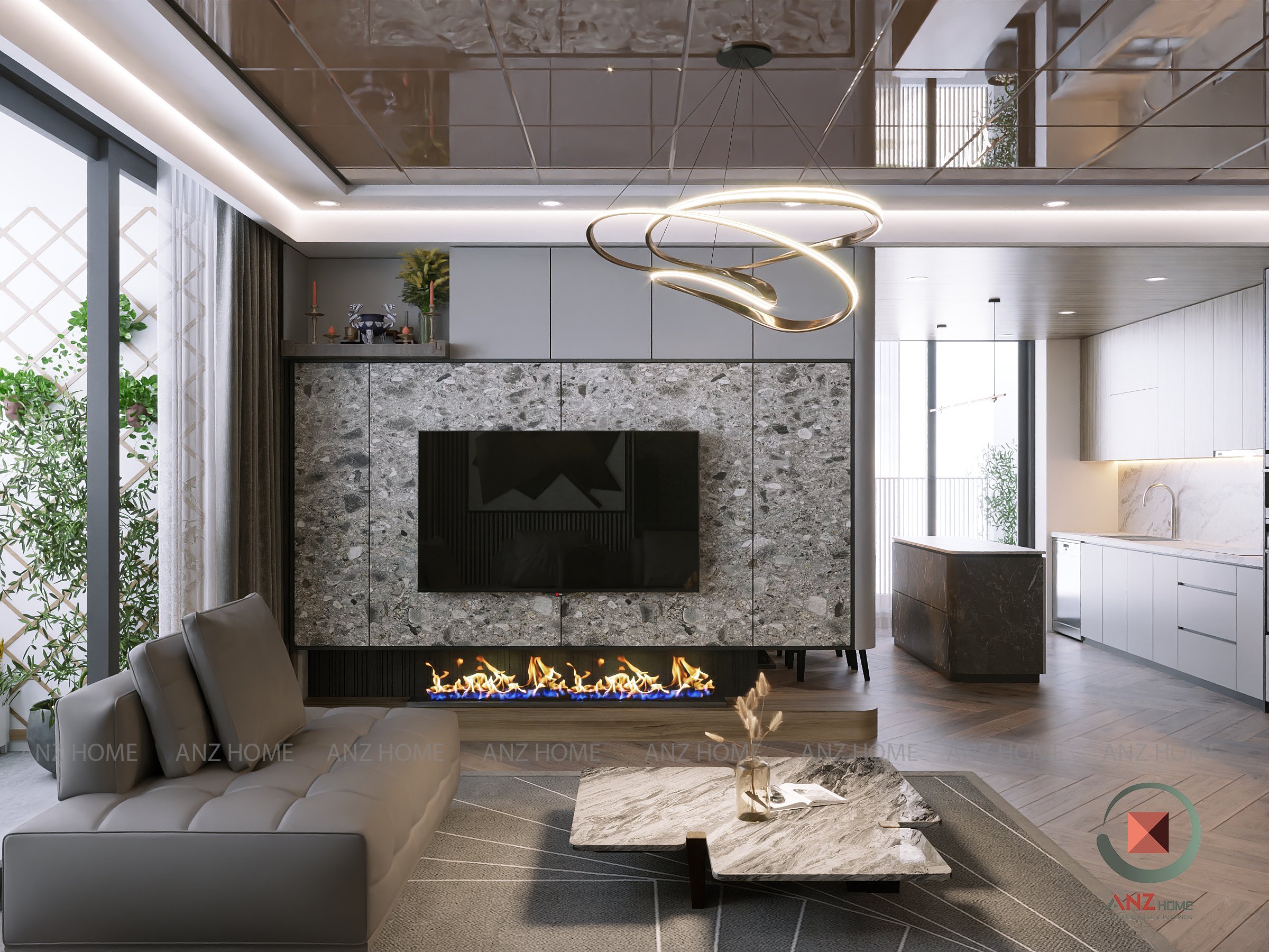 THIẾT KẾ NỘI THẤT CĂN HỘ HOUSINCO(04) 114sqm