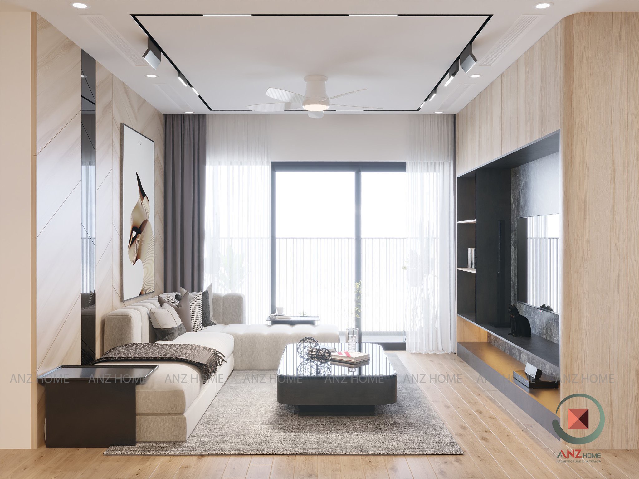 THIẾT KẾ NỘI THẤT CĂN HỘ THE ZEI A11 - 94sqm