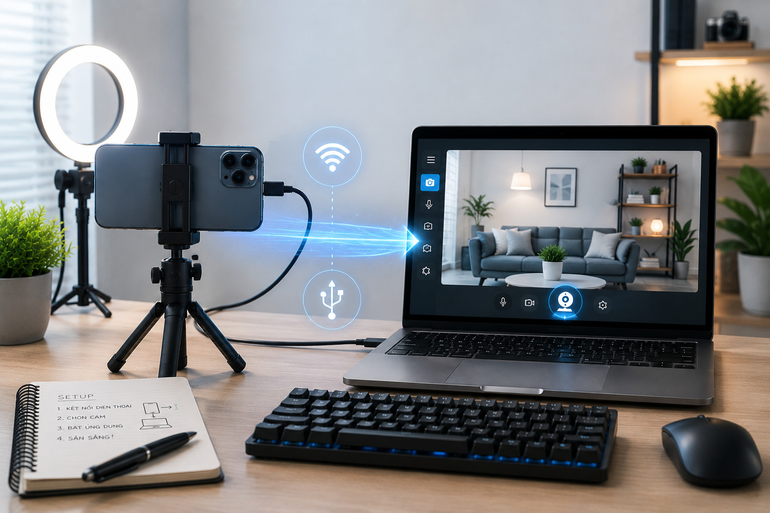 Hướng Dẫn Cách Biến Điện Thoại Thành Webcam Chất Lượng Cao Siêu Dễ Dàng