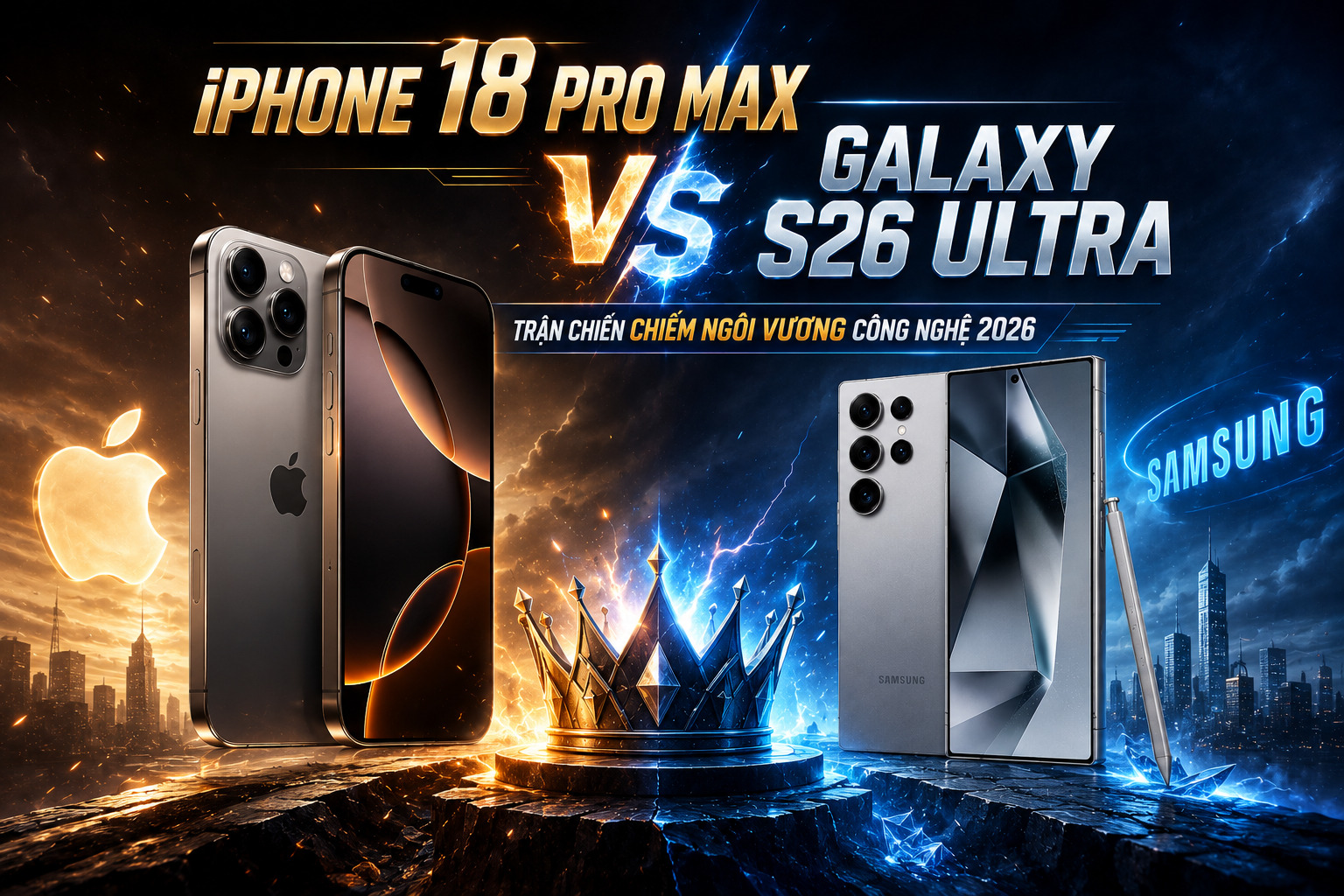 iPhone 18 Pro Max Vs Galaxy S26 Ultra: Trận Chiến Chiếm Ngôi Vương Công Nghệ 2026