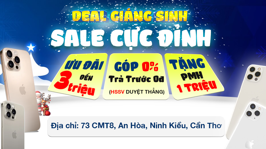 Deal Giáng Sinh Cực Đỉnh: Săn iPhone Xịn – Nhận Ưu Đãi Khủng tại Hoàng Anh Mobile