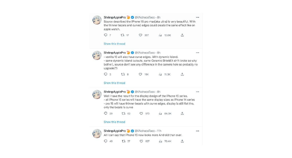 iPhone 15 sẽ có thiết kế đẹp tựa Android, leaker ám chỉ