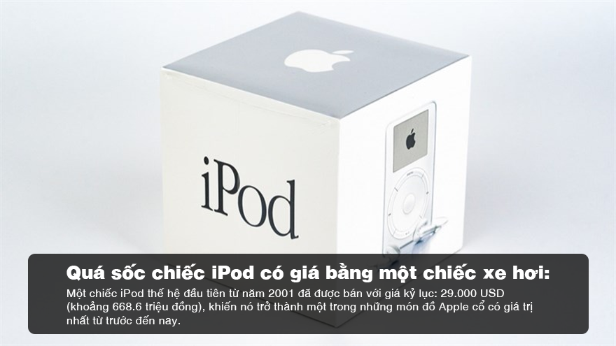 Quá sốc chiếc iPod cổ có giá bằng một chiếc xe hơi