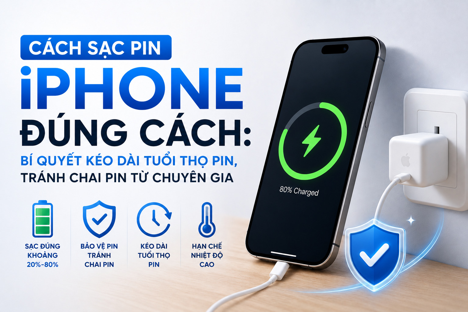 Cách Sạc Pin iPhone Đúng Cách: Bí Quyết Kéo Dài Tuổi Thọ Pin, Tránh Chai Pin Từ Chuyên Gia