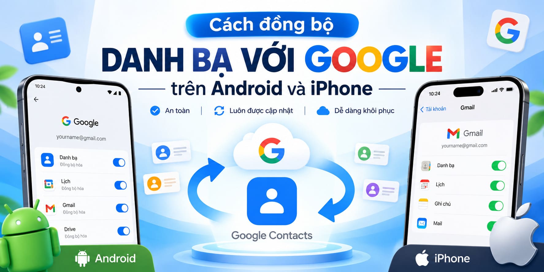 Cách Đồng Bộ Danh Ba Với Google Trên Android Và iPhone: Hướng Dẫn Chi Tiết Từ A Đến Z
