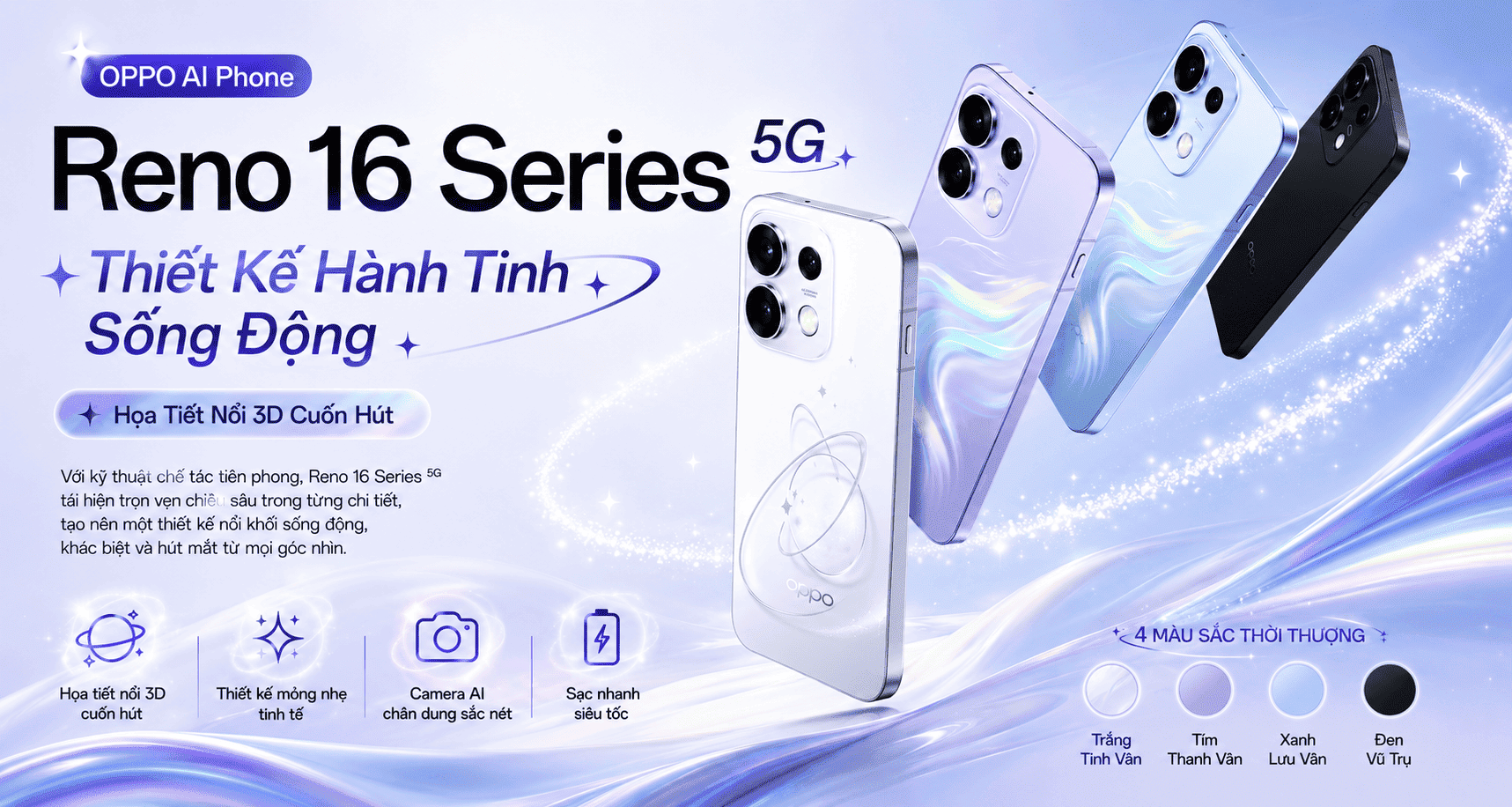 OPPO Reno16 Series 5G Chính Thức Lộ Diện: Bùng Nổ Thế Hệ Mới, Định Hình Phong Cách Chuẩn AI