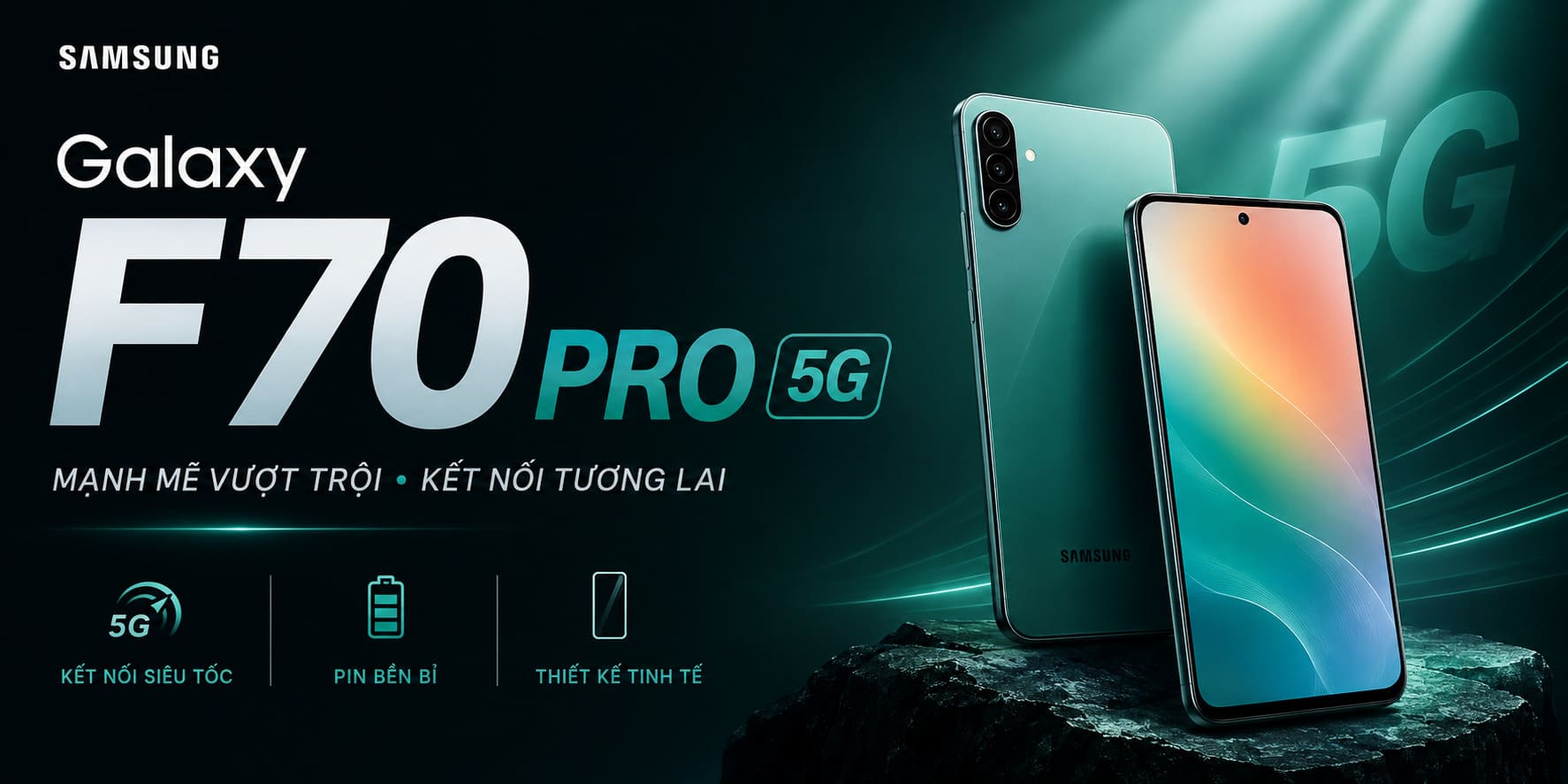 Samsung Galaxy F70 Pro 5G Chính Thức Ra Mắt: Pin 6.000mAh, Cam Kết Cập Nhật Phần Mềm 6 Năm