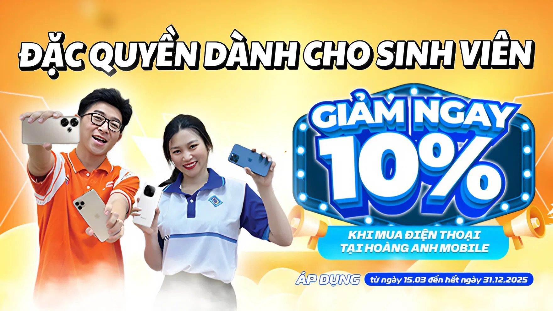 Chương Trình Khuyến Mãi Dành Riêng Cho Sinh Viên Tại Hoàng Anh Mobile