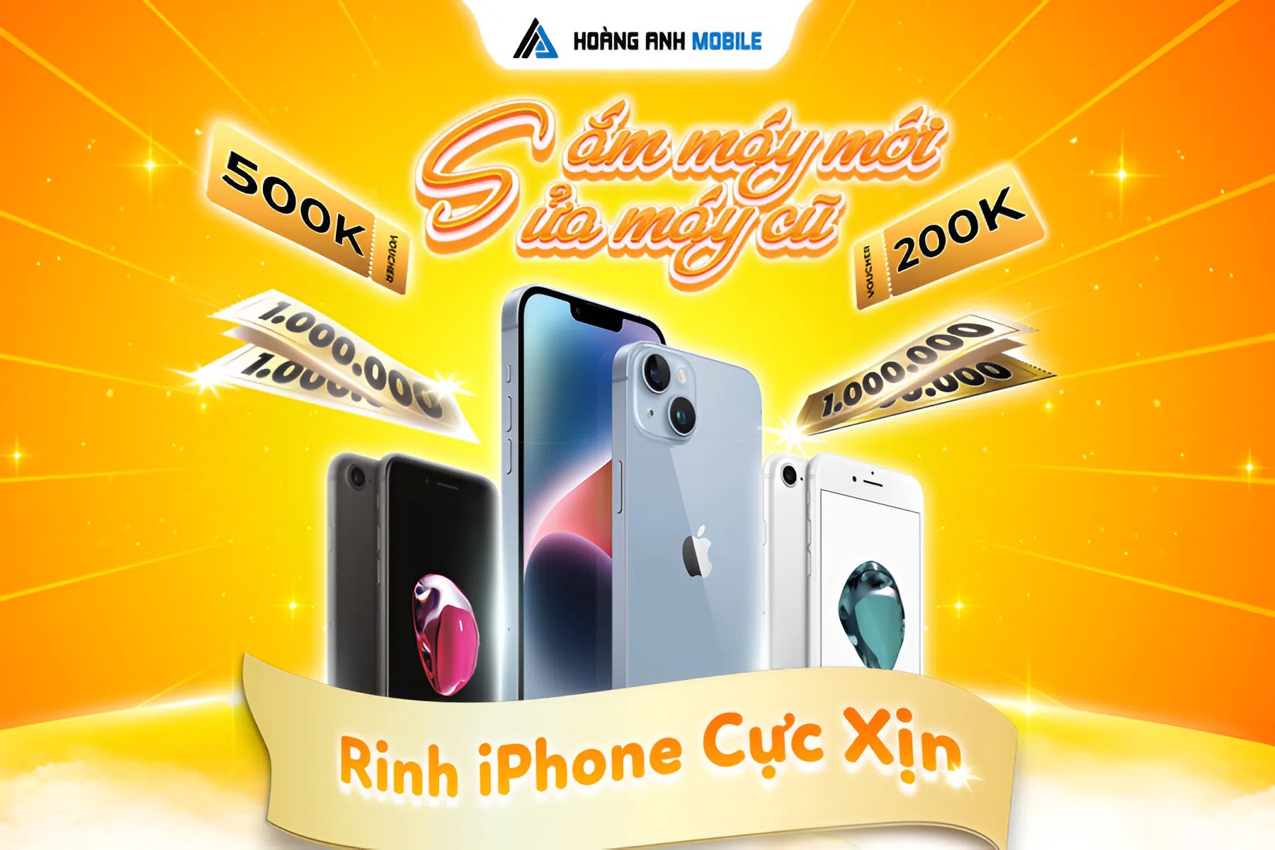 Hoàng Anh Mobile tung chương trình “SẮM MÁY MỚI, SỬA MÁY CŨ – RINH NGAY IPHONE 14” siêu hấp dẫn!