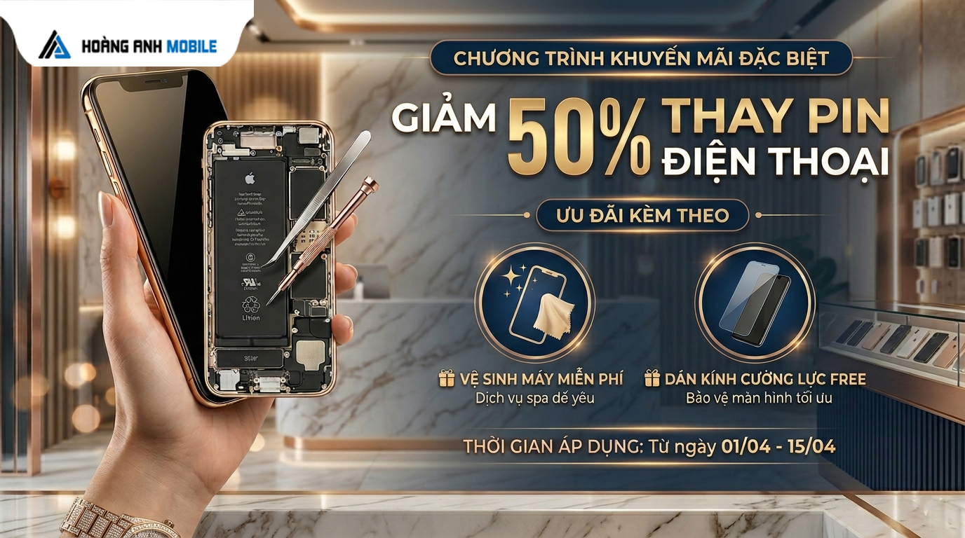 Sửa Điện Thoại Tháng 4 Giá Rẻ – Giảm Ngay 50%, Thay Pin, Ép Kính Nhanh Chóng