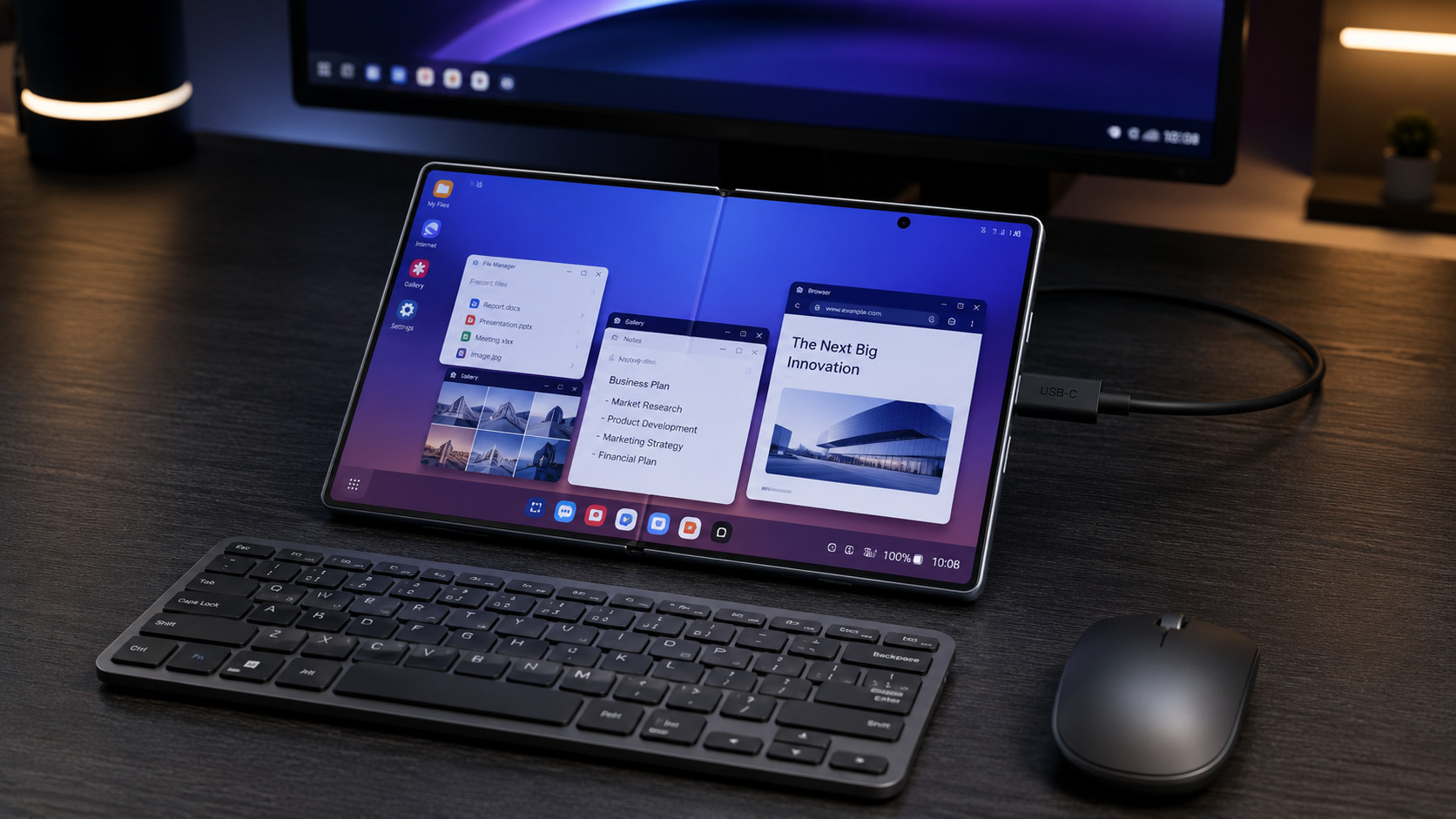 Hệ điều hành và Phần mềm: Cầu nối biến Smartphone thành Laptop thực thụ