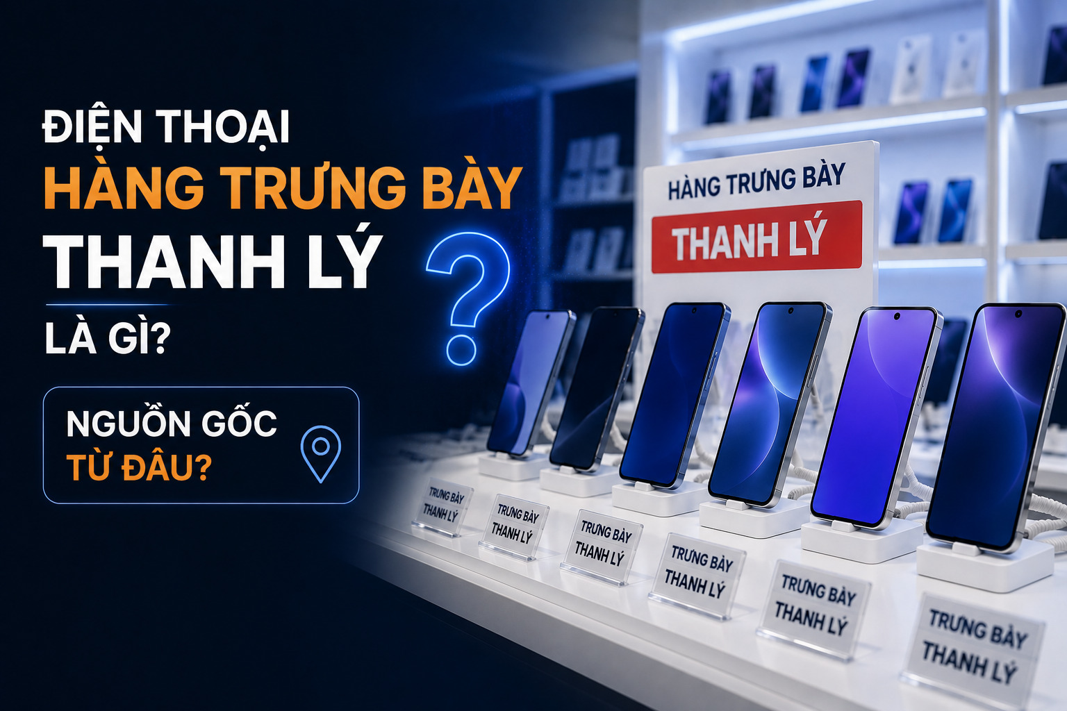 Điện thoại hàng trưng bày thanh lý là gì? Nguồn gốc từ đâu?