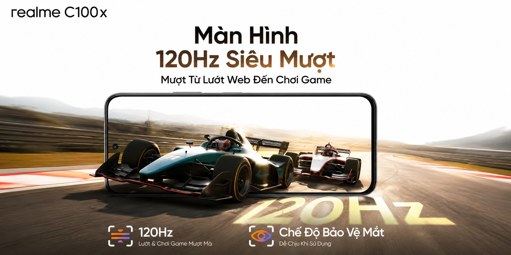Màn Hình Siêu Lớn 120Hz – Vuốt Chạm Mượt Mà Khó Tin