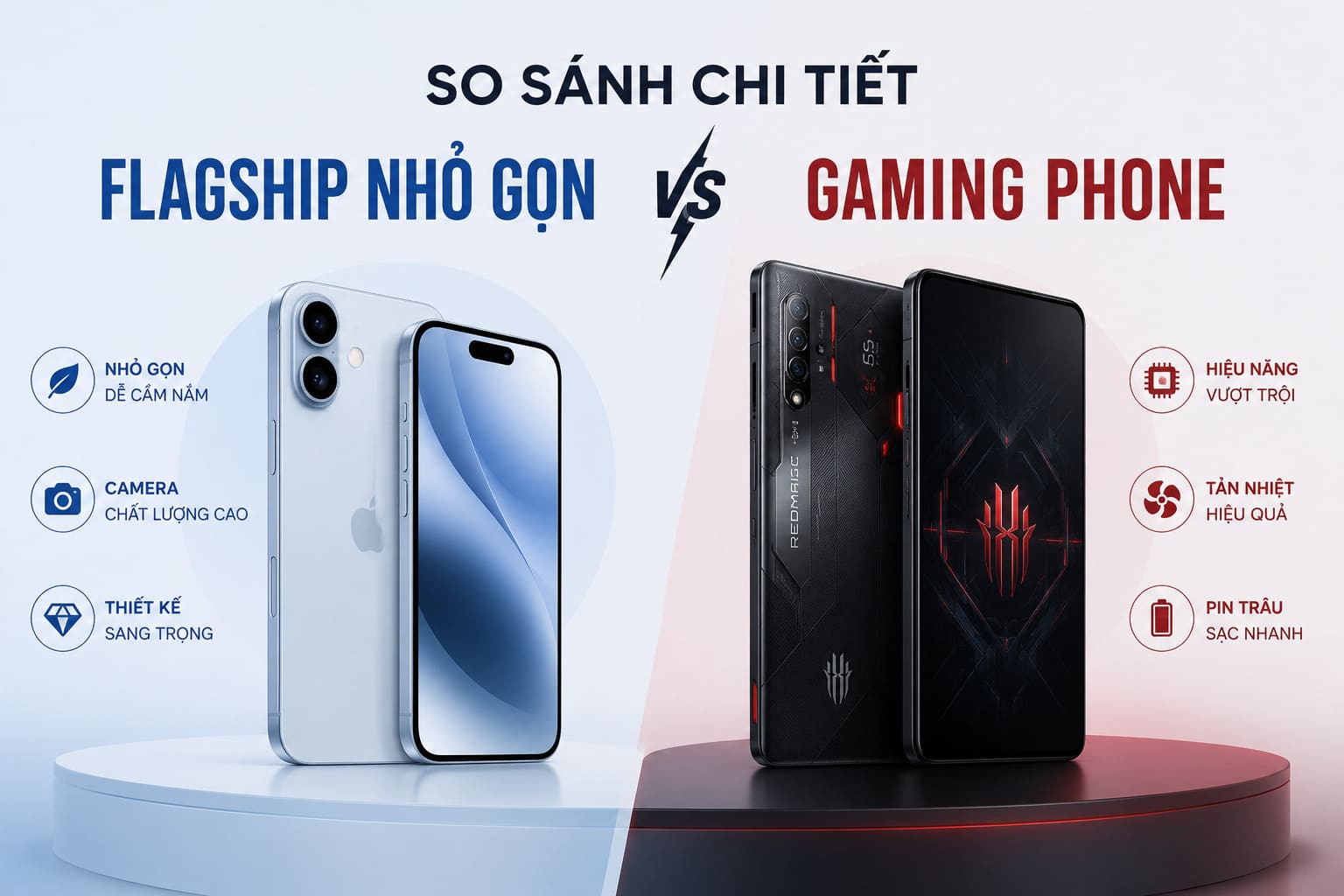So Sánh Chi Tiết: Flagship Nhỏ Gọn Đối Đầu Gaming Phone