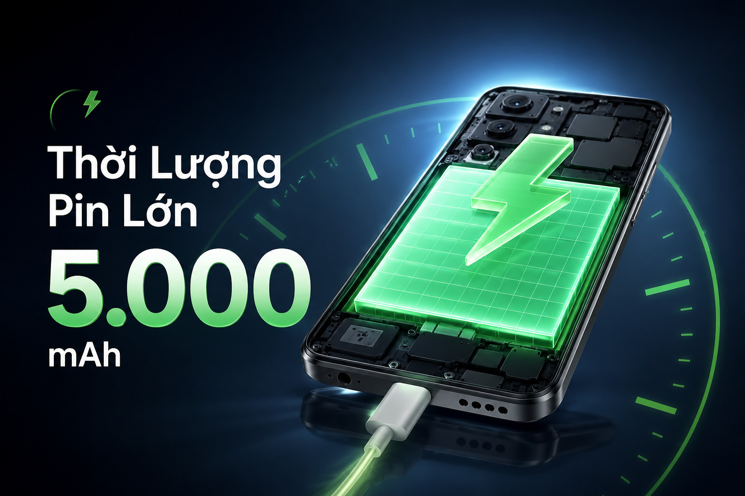  Thời Lượng Pin Lớn 5.000 mAh Và Cam Kết Cập Nhật Kỷ Lục 6 Năm