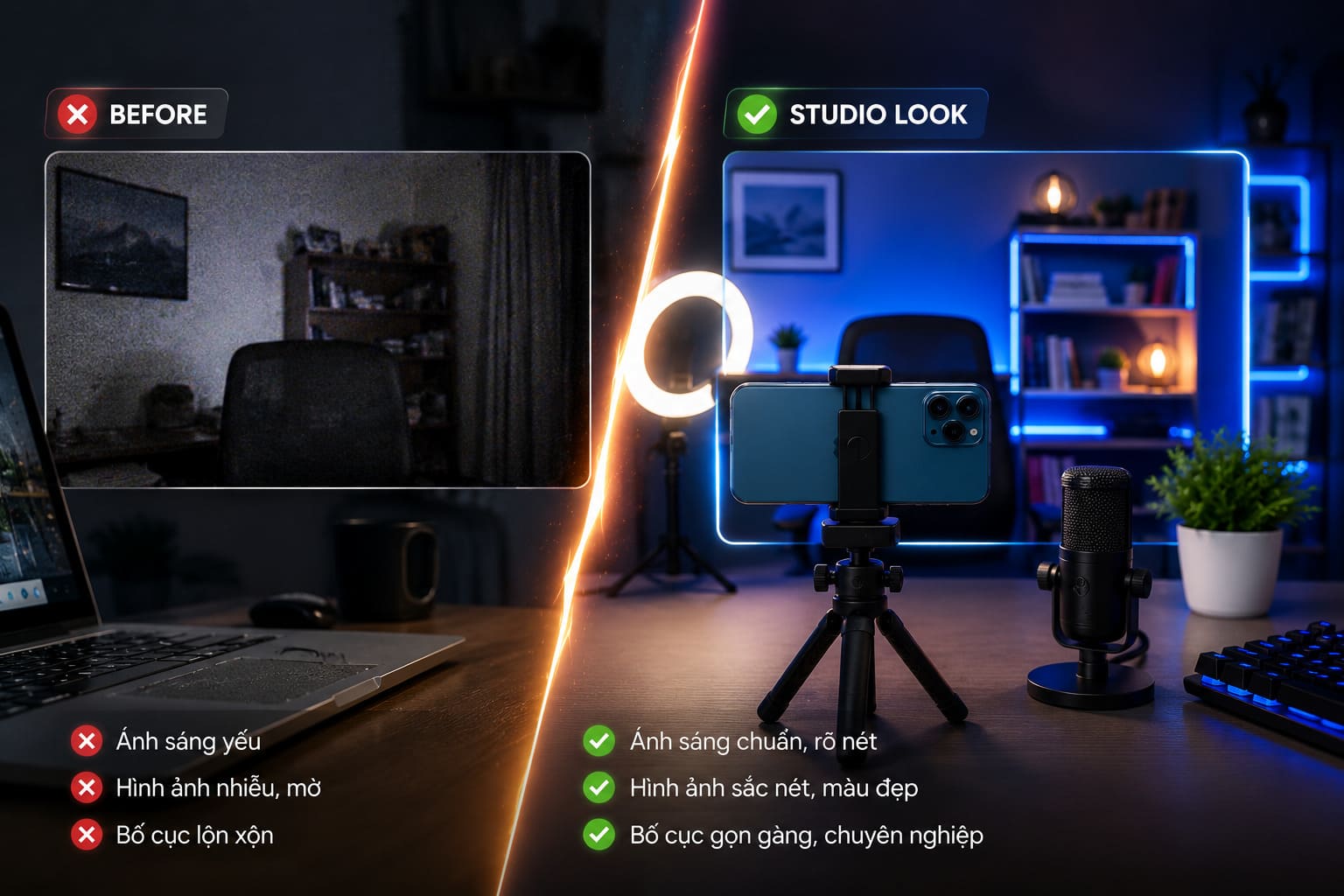 Các Mẹo Tối Ưu Giúp Khung Hình Đẹp Như Studio Chuyên Nghiệp