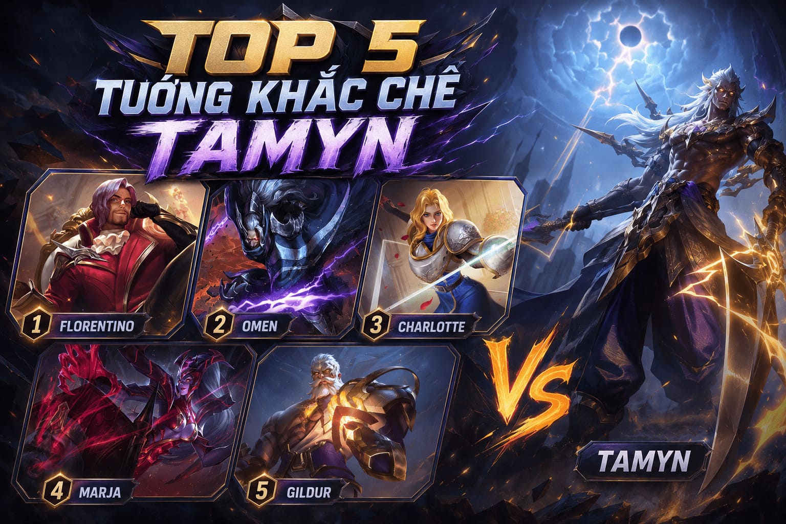 Top Tướng Khắc Chế Tamyn