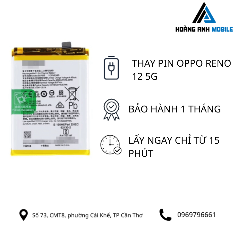 Thay Pin Oppo Reno 12 5G