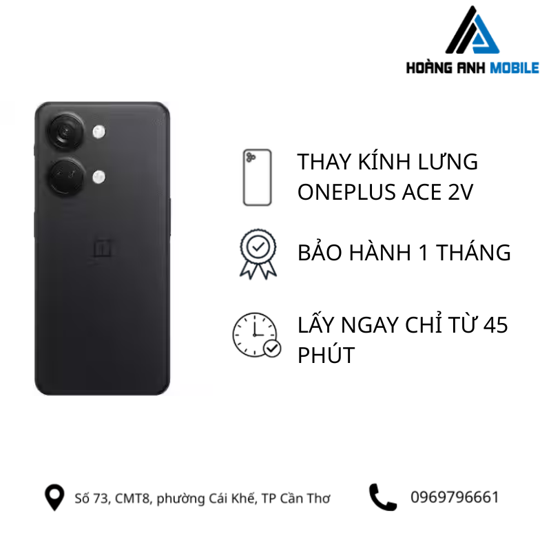 Thay kính lưng OnePlus Ace 2v