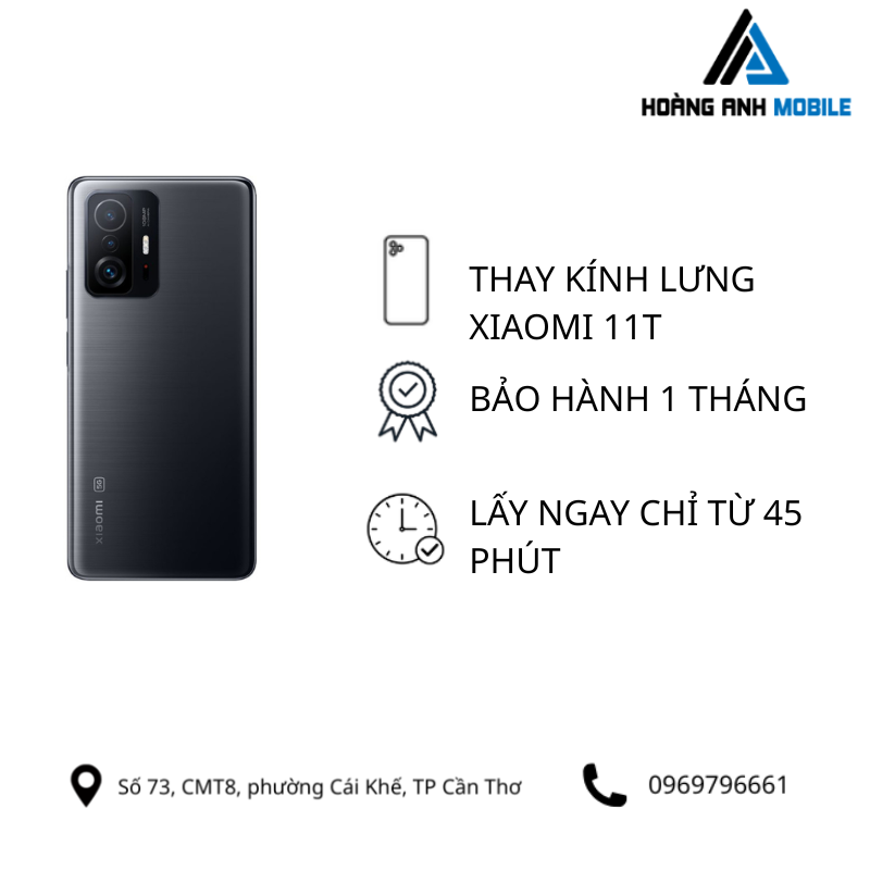 Thay kính lưng Xiaomi 11T