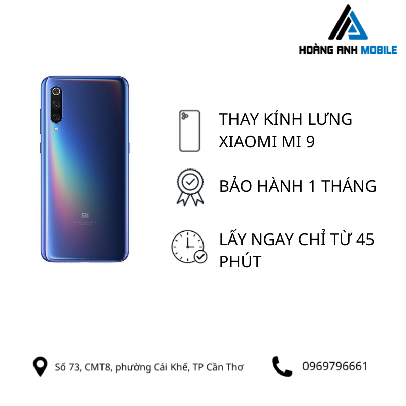 Thay kính lưng Xiaomi Mi 9