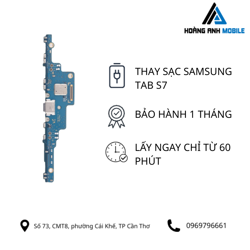 Thay sạc Samsung Tab S7