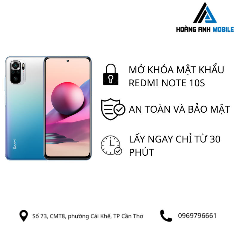 Mở Khóa Mật Khẩu Xiaomi Redmi Note 10s